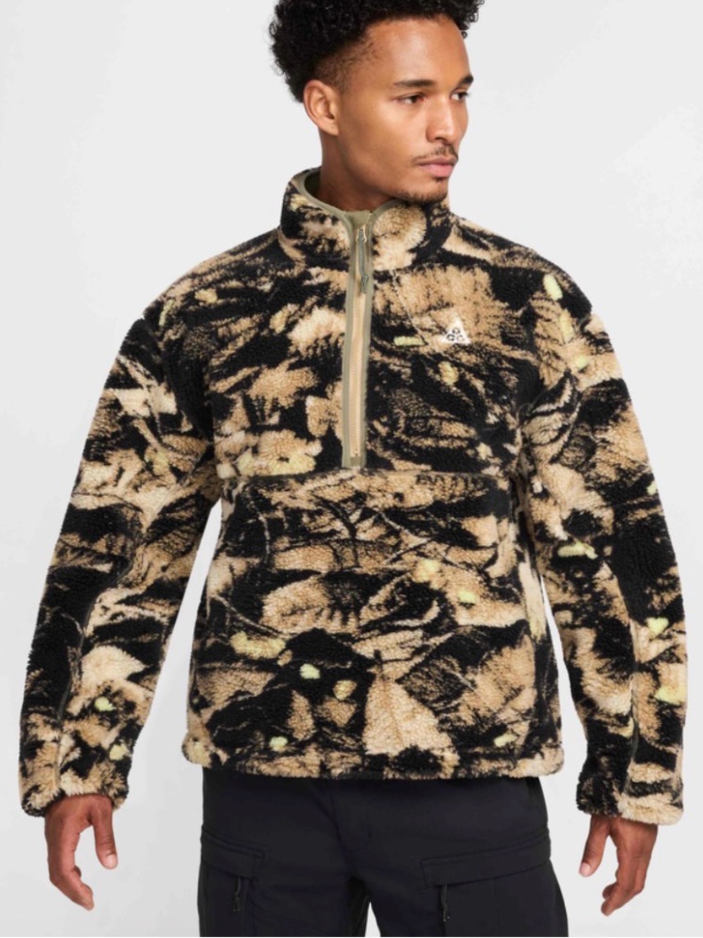 Nike ACG Canwell Glacier Therma-FIT ADV Sherpa Teddy half zip Pullover 2025